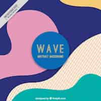 Free vector colorful wave abstract background