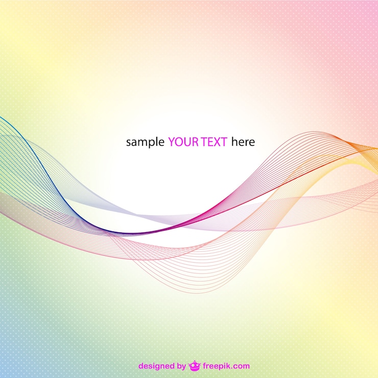 Free Vector colorful waves background