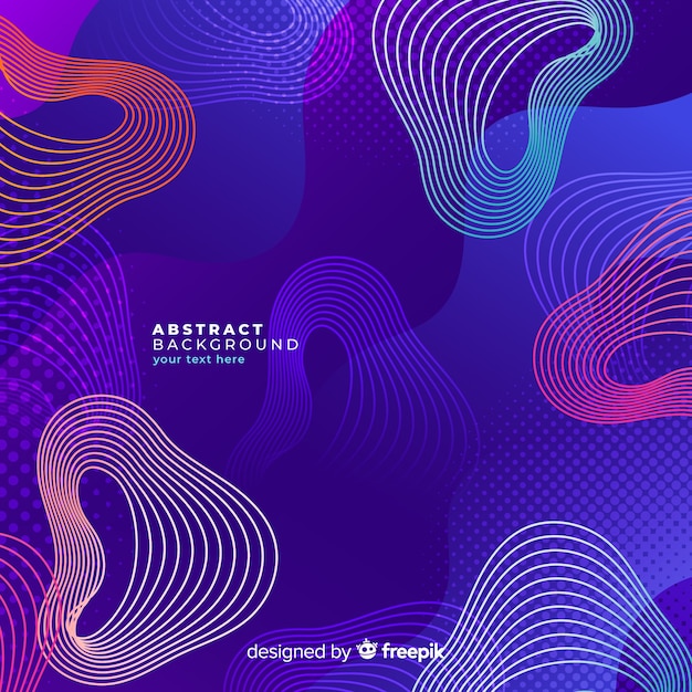 Free vector colorful waves background