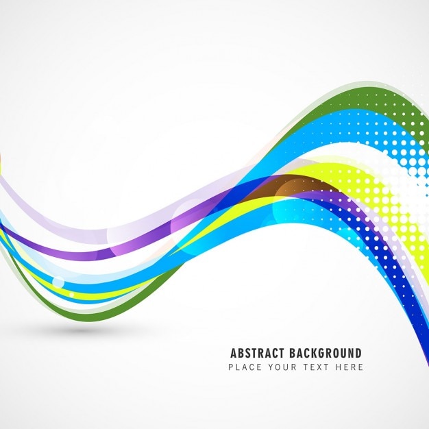 Free vector colorful wavy background