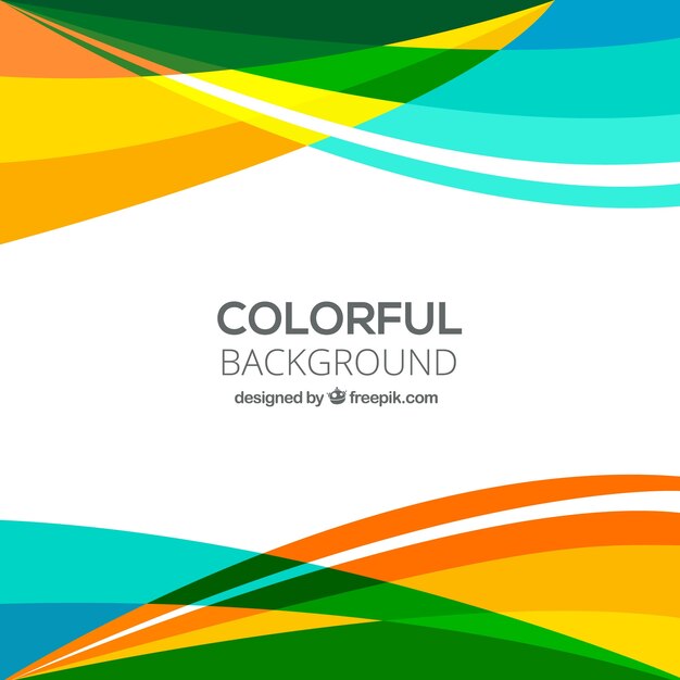 Colorful wavy background