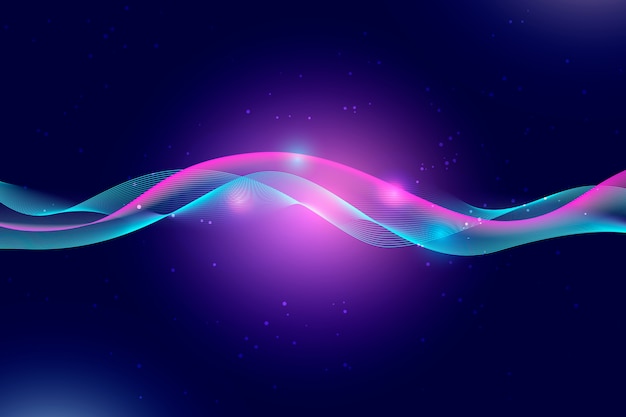 Colorful wavy background