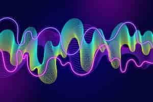 Free vector colorful wavy background