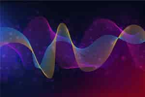 Free vector colorful wavy background