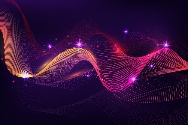 Colorful wavy background