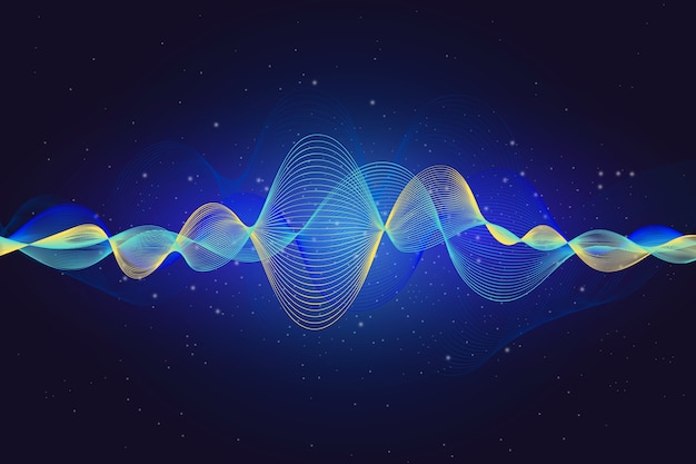 Free vector colorful wavy background