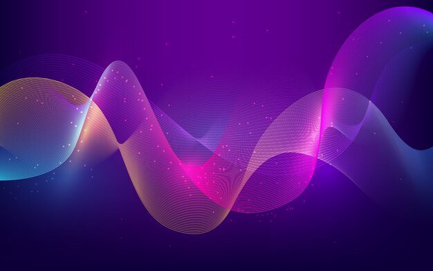 Colorful wavy background