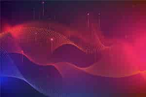 Free vector colorful wavy background