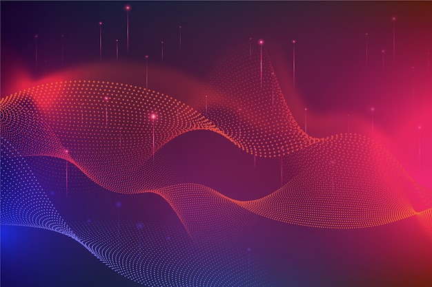 Colorful wavy background