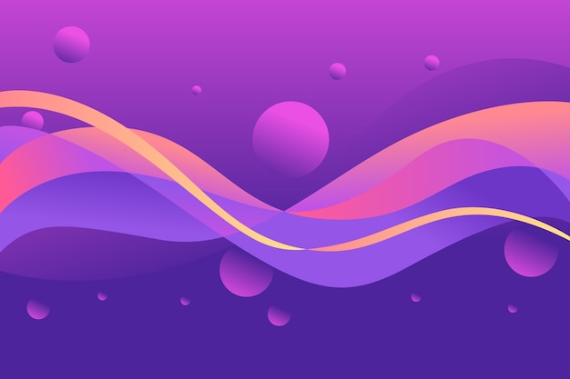 Free vector colorful wavy background