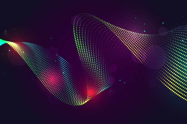 Colorful wavy background