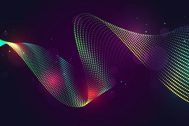 Colorful wavy background