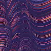 Free vector colorful wavy lines background