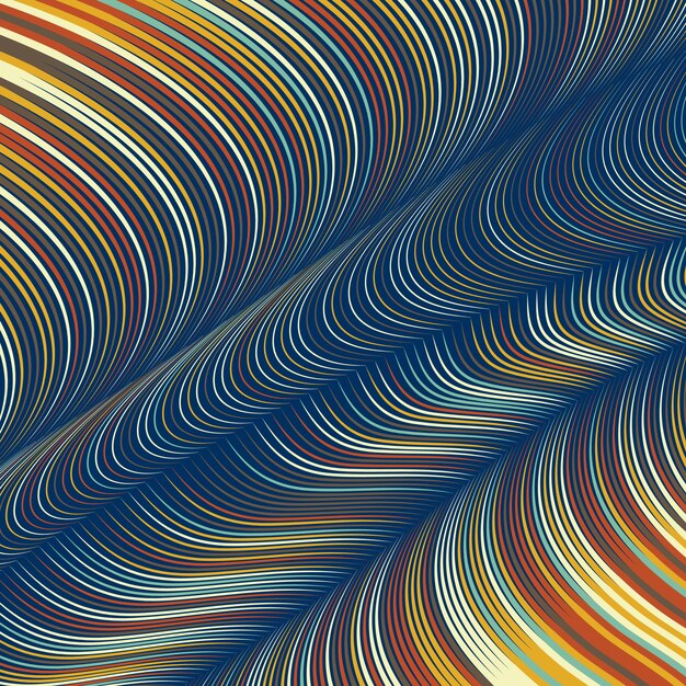 colorful wavy lines background