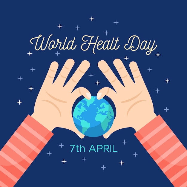 Free vector colorful world health day concept