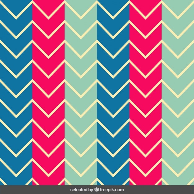 Colorful zig zag pattern