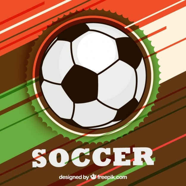 Free vector colorfully soccer ball