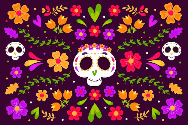 Colorido tema de fondo mexicano