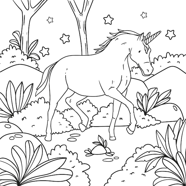 coloring book illustration