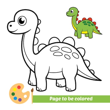  Dinosaur Coloring Pages Cute  Best HD