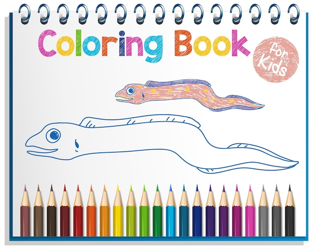 Coloring book worksheet for kids