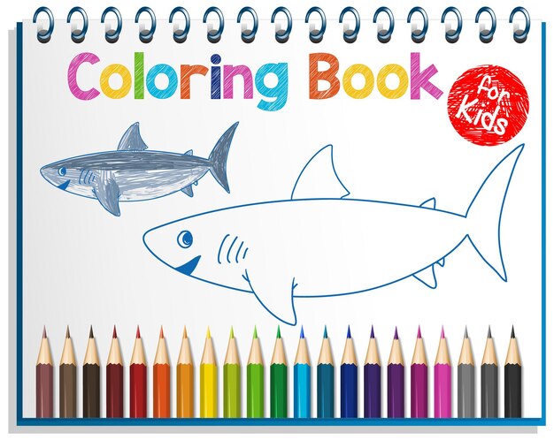 Coloring book worksheet for kids