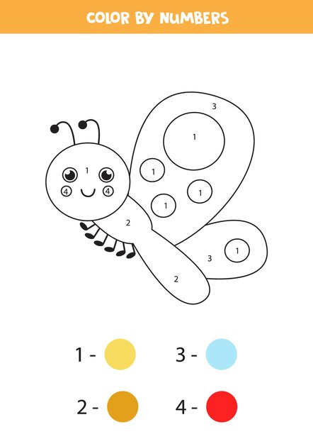 黒と白の蝶の輪郭のイラスト ぬりえ帳テンプレート プレミアムベクター