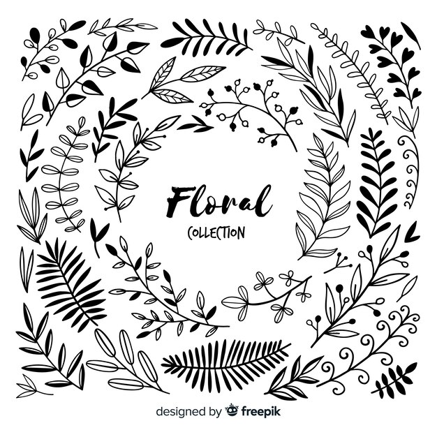 Colorless floral decoration elements