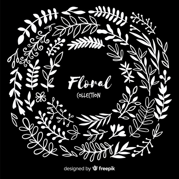 Colorless floral decoration elements