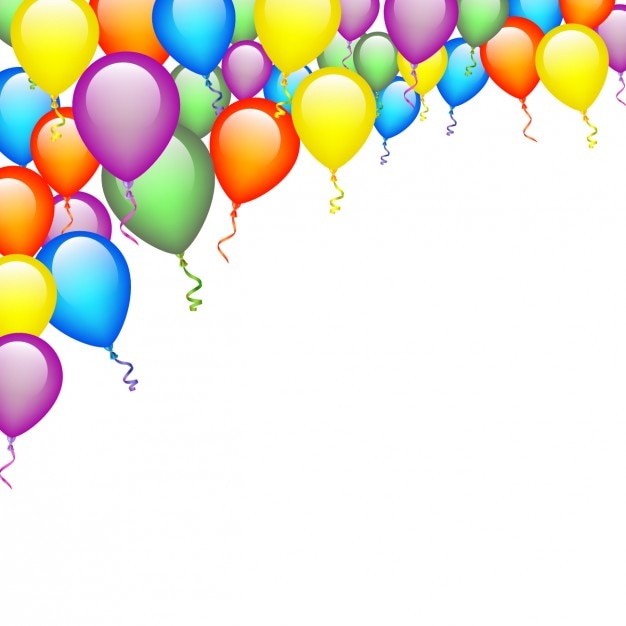 Colors balloons background
