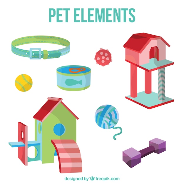 Colors pet elements pack