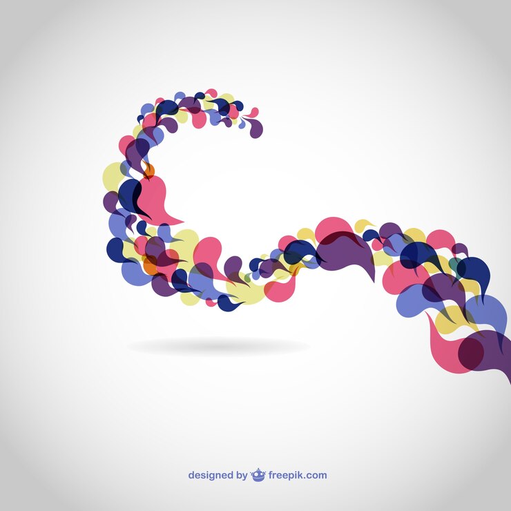Free Vector colors swirl abstract background 