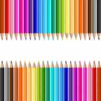 Free vector colour pencils background