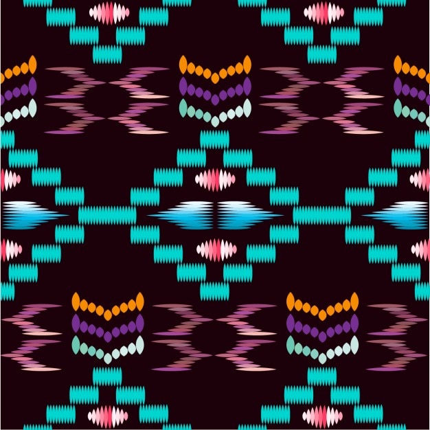 Coloured abstract shapes pattern