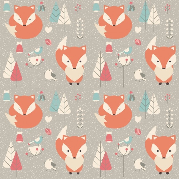 Coloured animals pattern