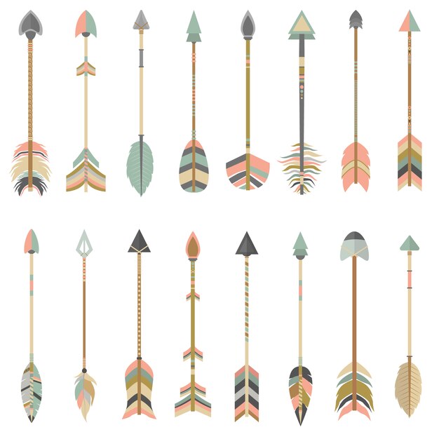 Coloured arrows collection