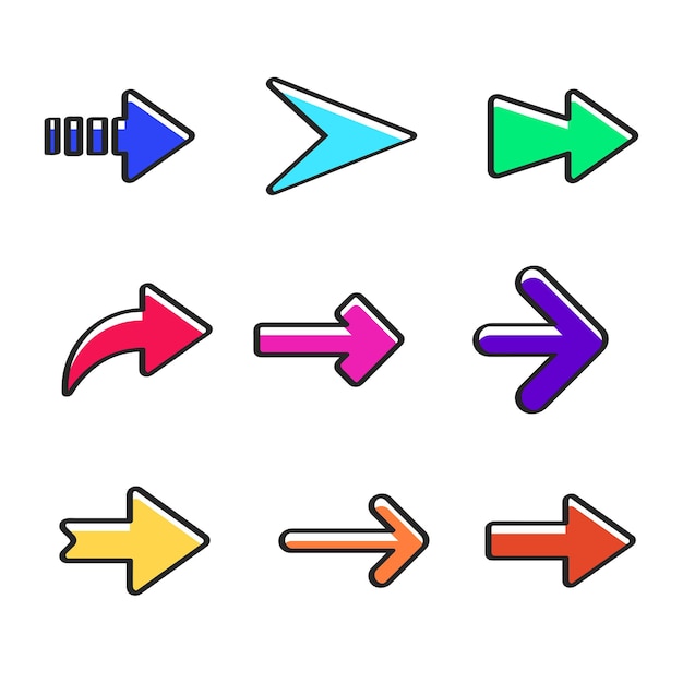 Coloured arrows