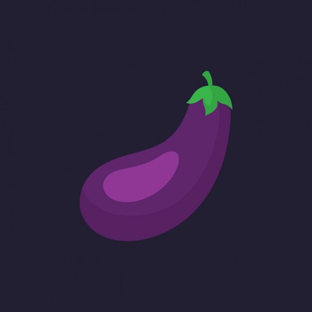 Coloured aubergine design