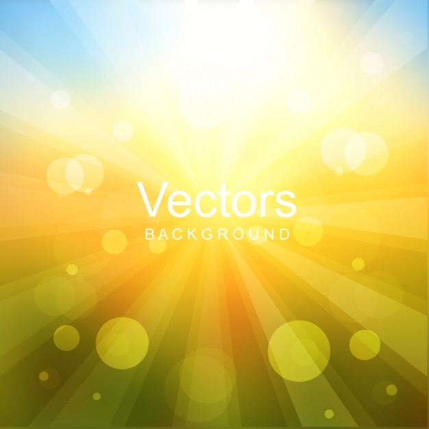 Free vector coloured background with bokeh effect