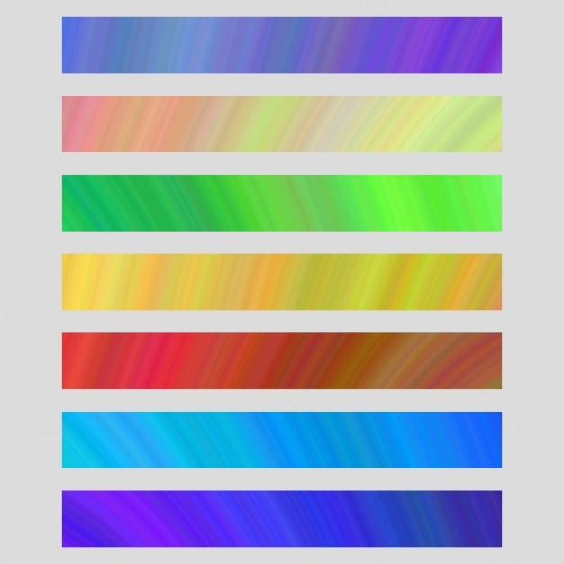 Бесплатное векторное изображение Коллекция баннеров цветные