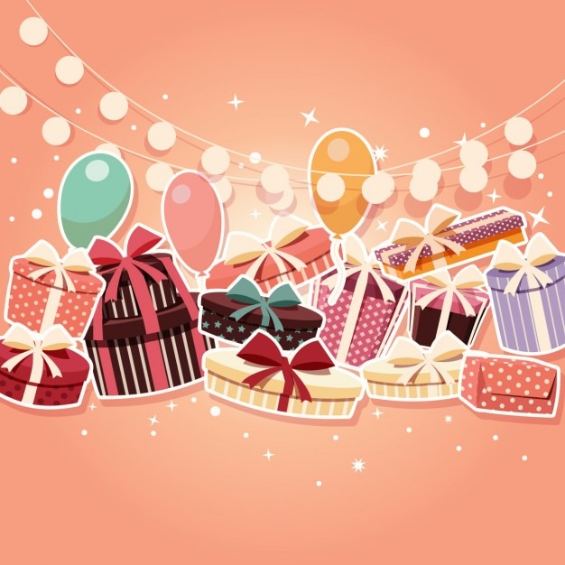 Free vector coloured birthday background