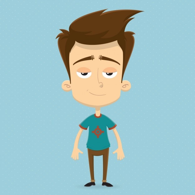 Free vector coloured boy design