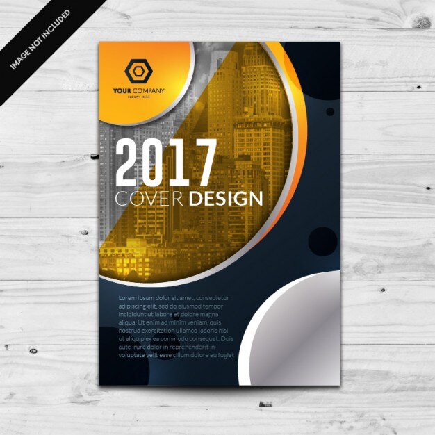 Coloured brochure template