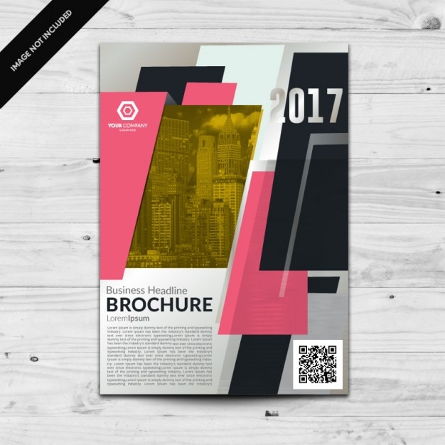 Free vector coloured brochure template