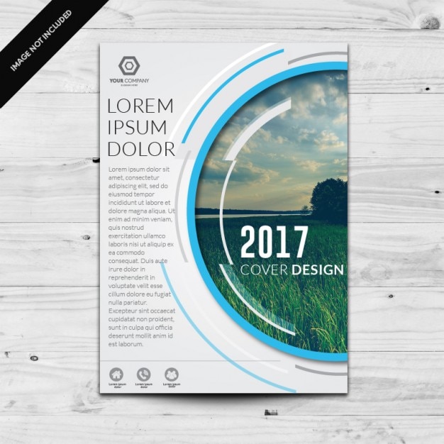 Coloured brochure template