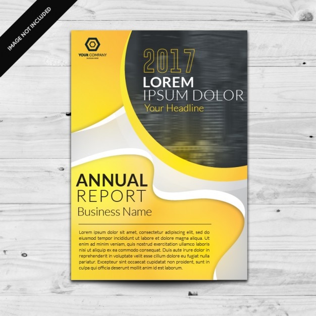 Free Vector coloured brochure template