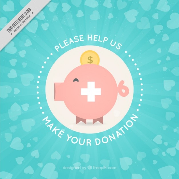 Free vector coloured charity background