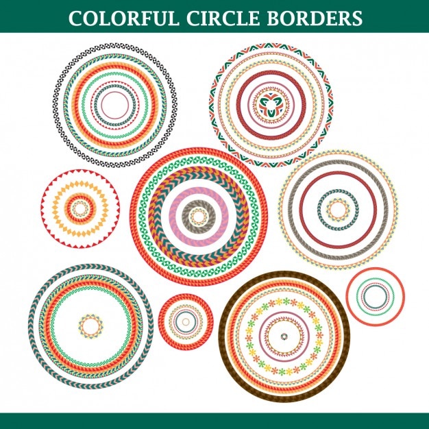 Free vector coloured circles design