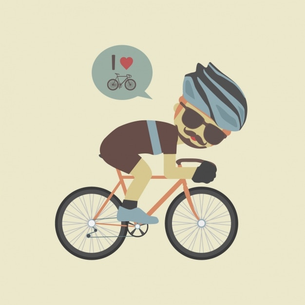 Free vector coloured cycling background