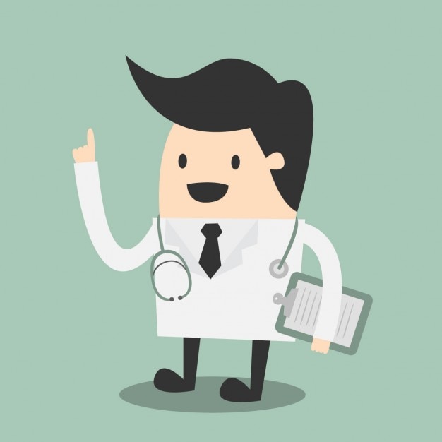 Free vector coloured doctor design